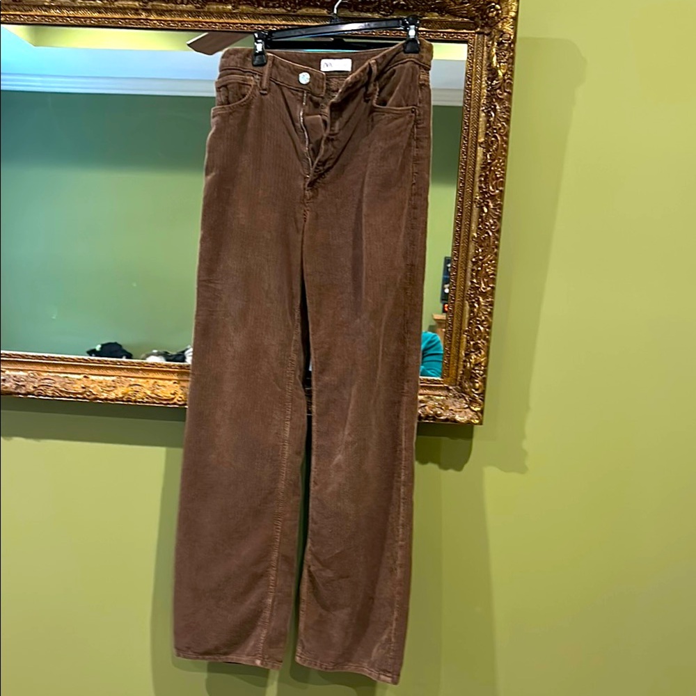 ZARA Brown Corduroy Pants